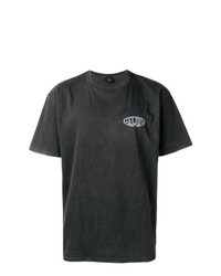 Мужская темно-серая футболка с круглым вырезом с принтом от Stussy