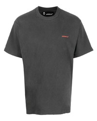 Мужская темно-серая футболка с круглым вырезом с принтом от Styland