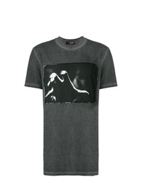 Мужская темно-серая футболка с круглым вырезом с принтом от Tom Rebl