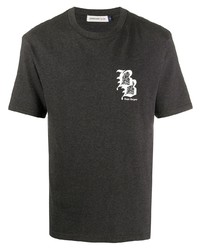 Мужская темно-серая футболка с круглым вырезом с принтом от Undercover