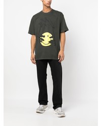 Мужская темно-серая футболка с круглым вырезом с принтом от MARKET