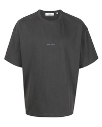 Мужская темно-серая футболка с круглым вырезом с принтом от YOUNG POETS