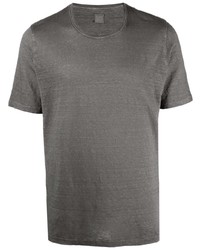 Мужская темно-серая футболка с круглым вырезом от 120% Lino