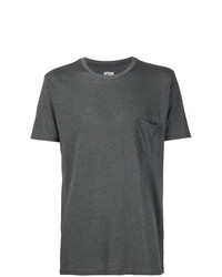 Мужская темно-серая футболка с круглым вырезом от 321