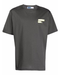 Мужская темно-серая футболка с круглым вырезом от AFFIX