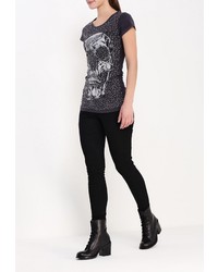 Женская темно-серая футболка с круглым вырезом от Affliction