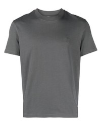Мужская темно-серая футболка с круглым вырезом от Ami Paris