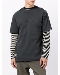 Мужская темно-серая футболка с круглым вырезом от Izzue