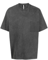 Мужская темно-серая футболка с круглым вырезом от Attachment