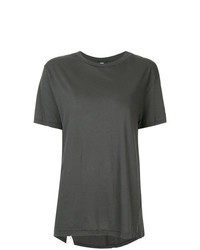 Женская темно-серая футболка с круглым вырезом от Bassike