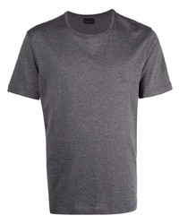 Мужская темно-серая футболка с круглым вырезом от Billionaire