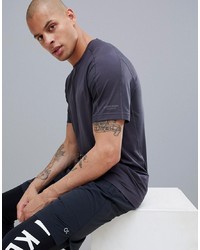 Мужская темно-серая футболка с круглым вырезом от Calvin Klein Performance