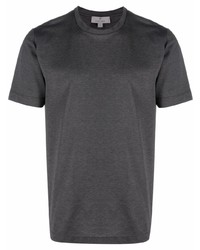 Мужская темно-серая футболка с круглым вырезом от Canali