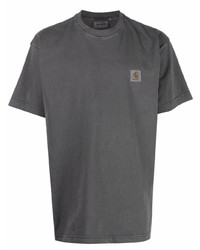Мужская темно-серая футболка с круглым вырезом от Carhartt WIP