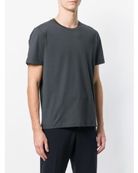 Мужская темно-серая футболка с круглым вырезом от Prada