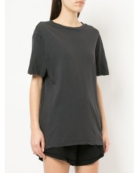 Женская темно-серая футболка с круглым вырезом от Bassike