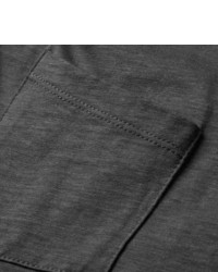 Мужская темно-серая футболка с круглым вырезом от Sunspel