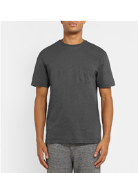 Мужская темно-серая футболка с круглым вырезом от Sunspel