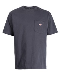 Мужская темно-серая футболка с круглым вырезом от Danton