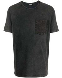 Мужская темно-серая футболка с круглым вырезом от Dondup