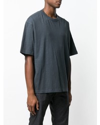 Мужская темно-серая футболка с круглым вырезом от YMC