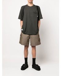 Мужская темно-серая футболка с круглым вырезом от WTAPS