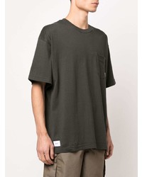 Мужская темно-серая футболка с круглым вырезом от WTAPS