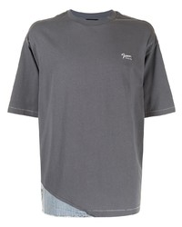 Мужская темно-серая футболка с круглым вырезом от FIVE CM