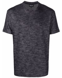 Мужская темно-серая футболка с круглым вырезом от Giorgio Armani
