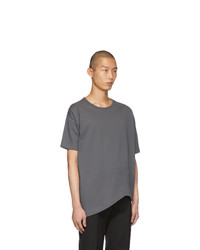 Мужская темно-серая футболка с круглым вырезом от Bottega Veneta