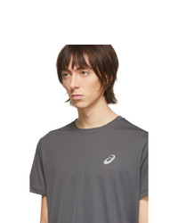 Мужская темно-серая футболка с круглым вырезом от Asics