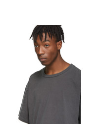 Мужская темно-серая футболка с круглым вырезом от John Elliott