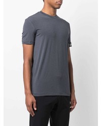 Мужская темно-серая футболка с круглым вырезом от DSQUARED2
