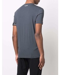 Мужская темно-серая футболка с круглым вырезом от DSQUARED2