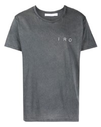 Мужская темно-серая футболка с круглым вырезом от IRO