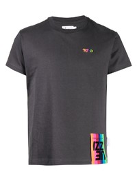 Мужская темно-серая футболка с круглым вырезом от Izzue