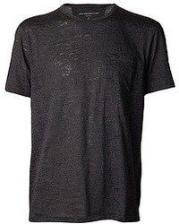 Мужская темно-серая футболка с круглым вырезом от John Varvatos