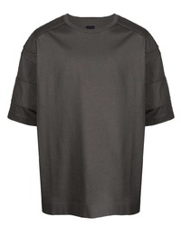 Мужская темно-серая футболка с круглым вырезом от Juun.J