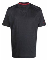 Мужская темно-серая футболка с круглым вырезом от Kiton