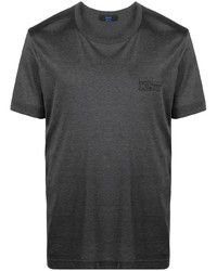 Мужская темно-серая футболка с круглым вырезом от Kiton