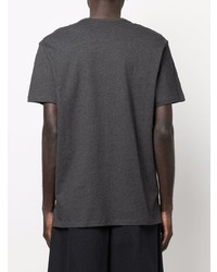 Мужская темно-серая футболка с круглым вырезом от Alexander McQueen