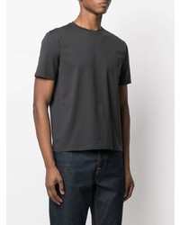 Мужская темно-серая футболка с круглым вырезом от Herno