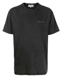 Мужская темно-серая футболка с круглым вырезом от Maison Labiche