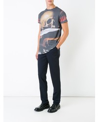 Мужская темно-серая футболка с круглым вырезом от Matthew Miller