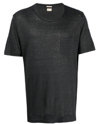 Мужская темно-серая футболка с круглым вырезом от Massimo Alba