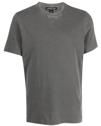 Мужская темно-серая футболка с круглым вырезом от Michael Kors Collection