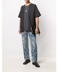 Мужская темно-серая футболка с круглым вырезом от Ambush