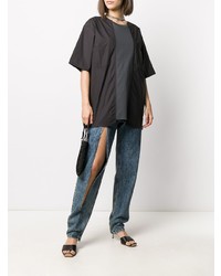 Мужская темно-серая футболка с круглым вырезом от Ambush