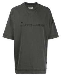 Мужская темно-серая футболка с круглым вырезом от Musium Div.