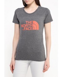 Женская темно-серая футболка с круглым вырезом от North Face